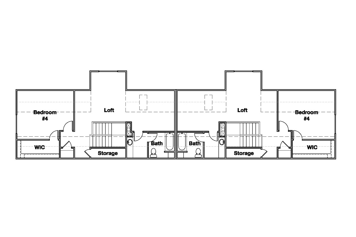 Duplex Plan 2671 Floorplan