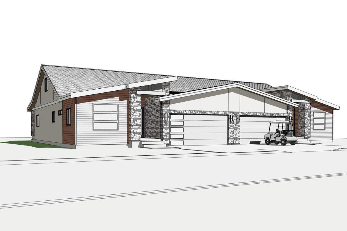 Duplex Plan 2671 Rendering