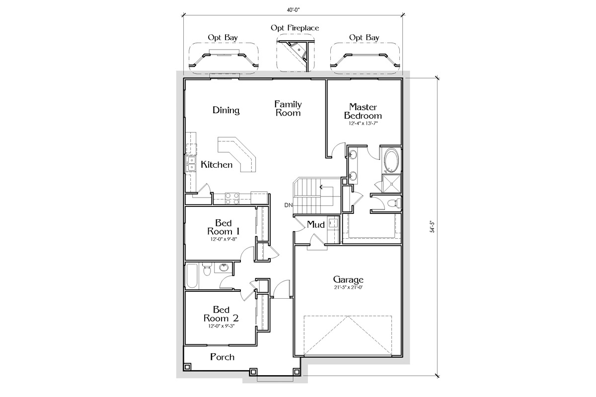Floor Plan 1552 Main Level